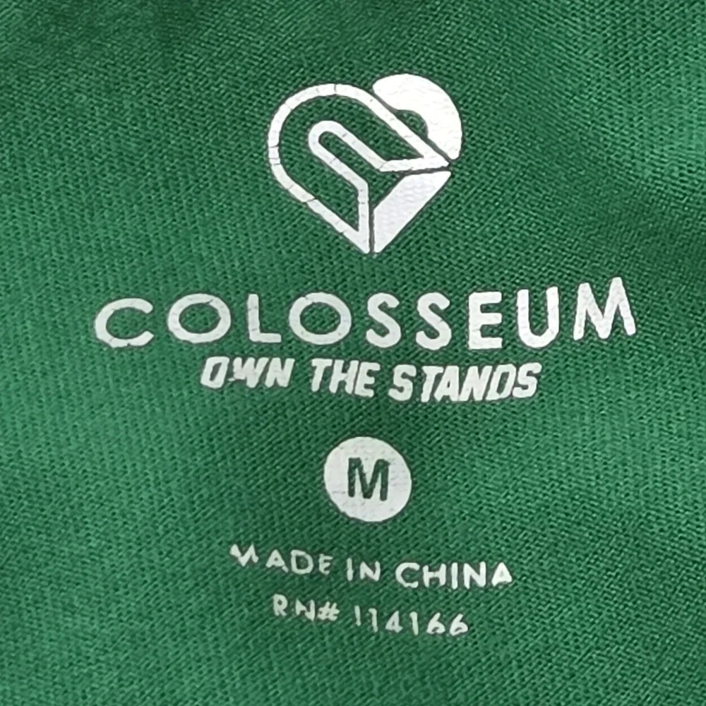 Oregon Ducks Long Sleeve Hooded Shirt Womens Size Medium Green Colosseum